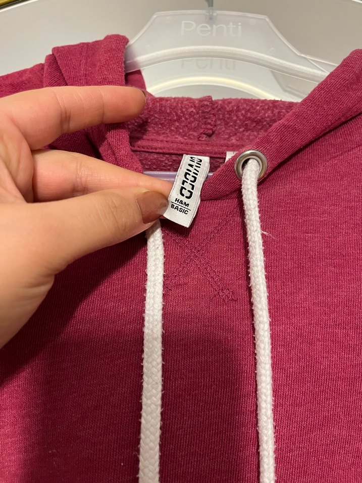 FuşyaKapüşonlu Kadın Sweatshirt - Görsel 2