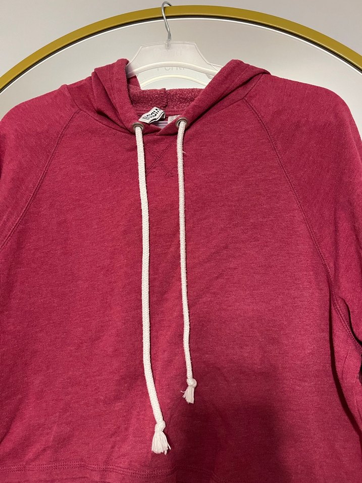 FuşyaKapüşonlu Kadın Sweatshirt - Görsel 4