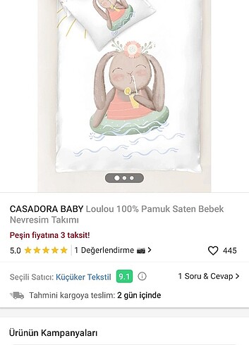 Bebek nevresim takımı