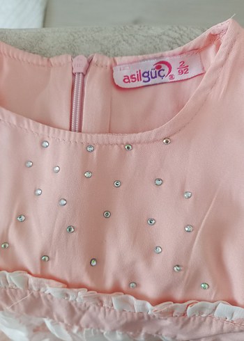 12-13 Yaş Beden Kız Çocuk Pembe Fırfırlı Elbise