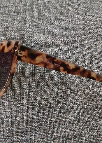 Kadın Kahverengi Retro Kedi Gözü Gözlük - Görsel 4