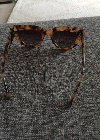 Kadın Kahverengi Retro Kedi Gözü Gözlük - Görsel 3