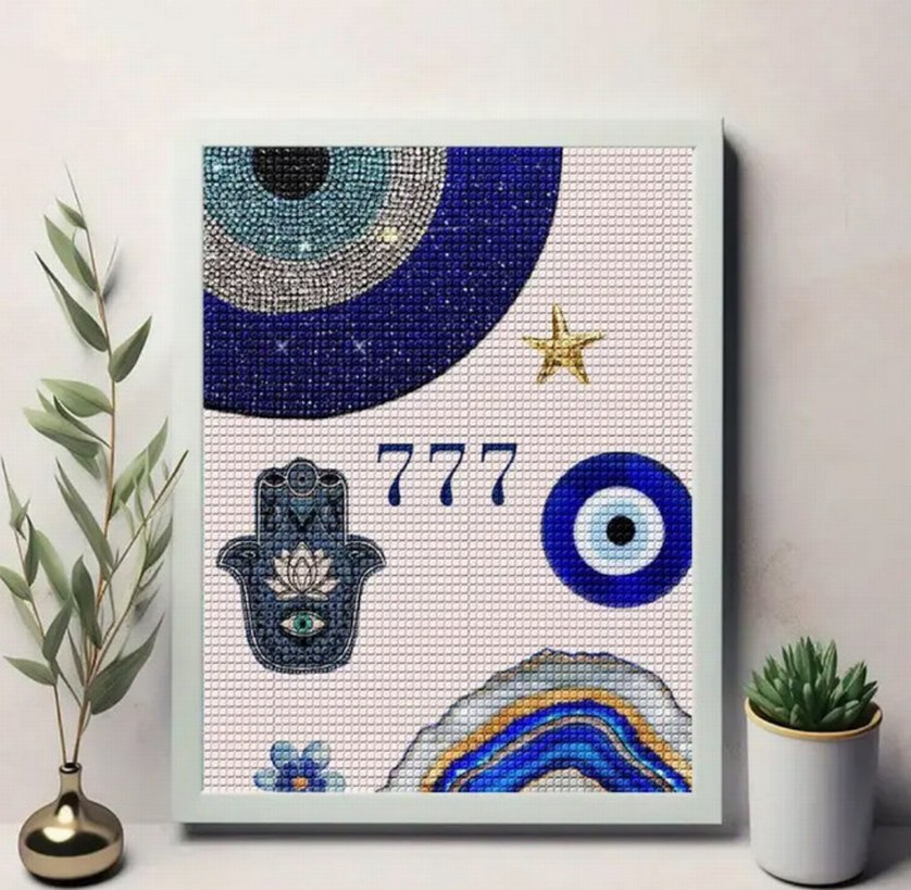 Astroloji nazar boncuğu elmas işleme sanatı - Görsel 3