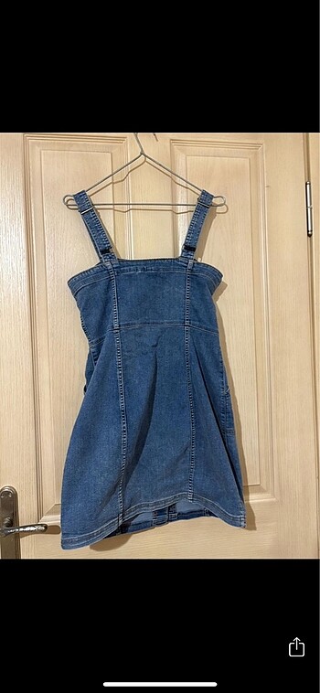 m Beden mavi Renk H&M jean salopet
