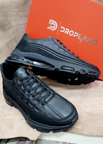 Siyah Yılan Desenli Bağcıklı Erkek Spor Ayakkabı - Görsel 2