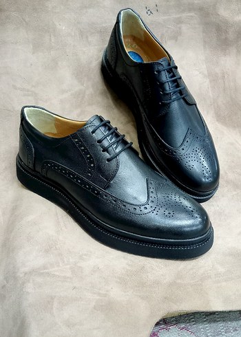 Siyah Bağcıklı Klasik Erkek Ayakkabısı - Görsel 3