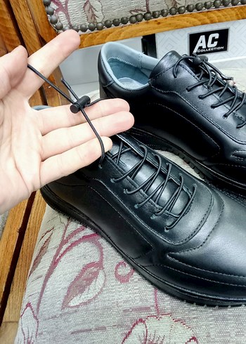 Siyah Bağcıklı Erkek Günlük Spor Ayakkabı - Görsel 4