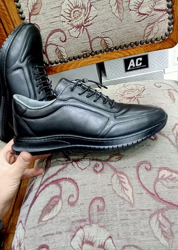 Siyah Bağcıklı Erkek Günlük Spor Ayakkabı - Görsel 3