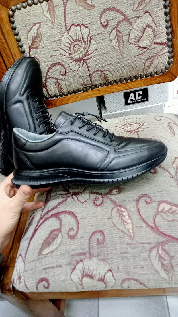 Siyah Bağcıklı Erkek Günlük Spor Ayakkabı - Görsel 3