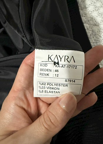 Kayra Düğmeli Siyah Kaban