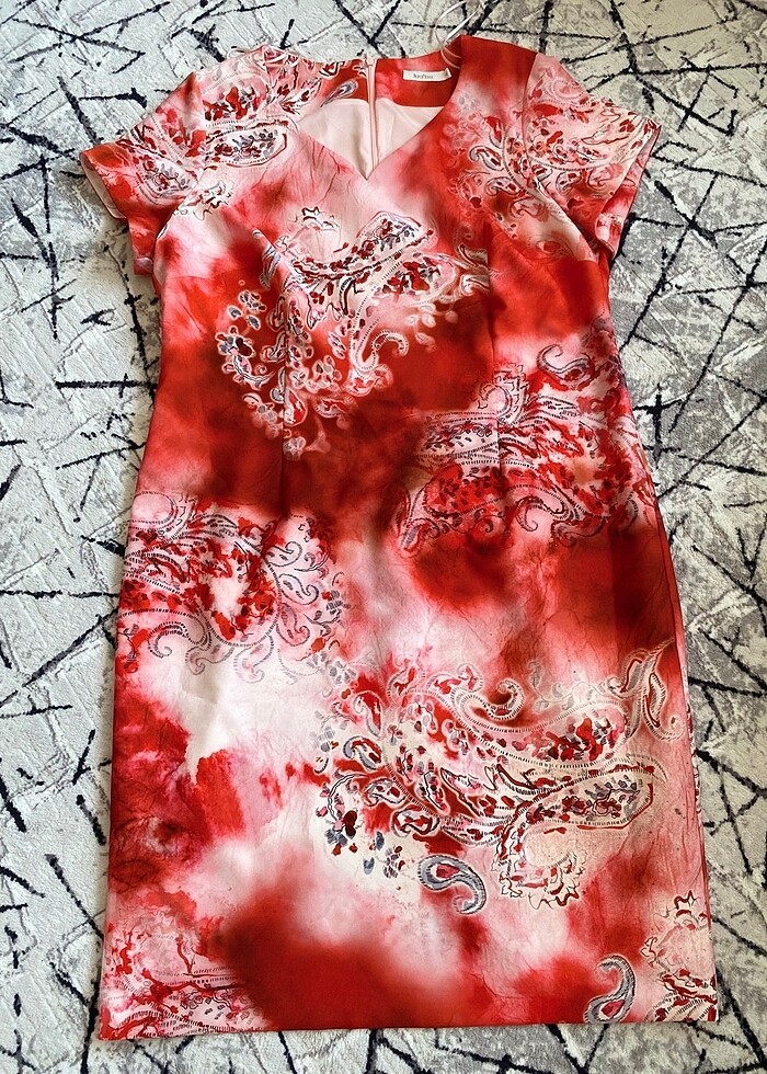 NARAMAXX KIRMIZI KADIN ELBİSE - Görsel 4