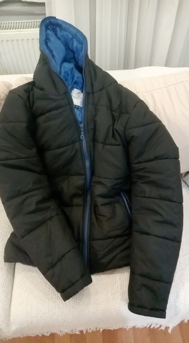 Erkek Çocuk Siyah Fermuarlı Mont - Görsel 2