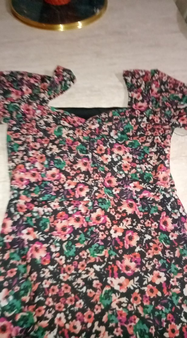 Çiçek Desenli Uzun Bohem Elbise - Görsel 3