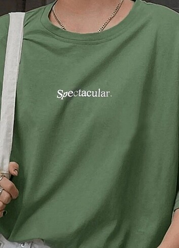 Diğer Açık yeşil Oversize Salaş Boyfirend kadın tshirt
