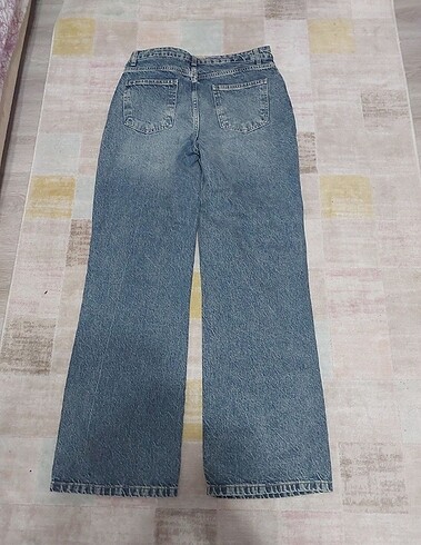 38 Beden mavi Renk Wide leg yüksek bel jean