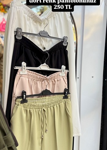 Kadın Beyaz Mini Kemerli Kumaş Pantolon