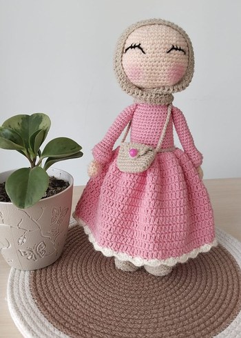 El Örgüsü Pembe Bebek Oyuncak