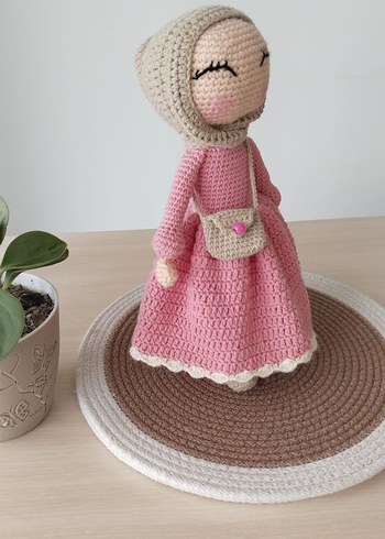Diğer El Örgüsü Pembe Bebek Oyuncak