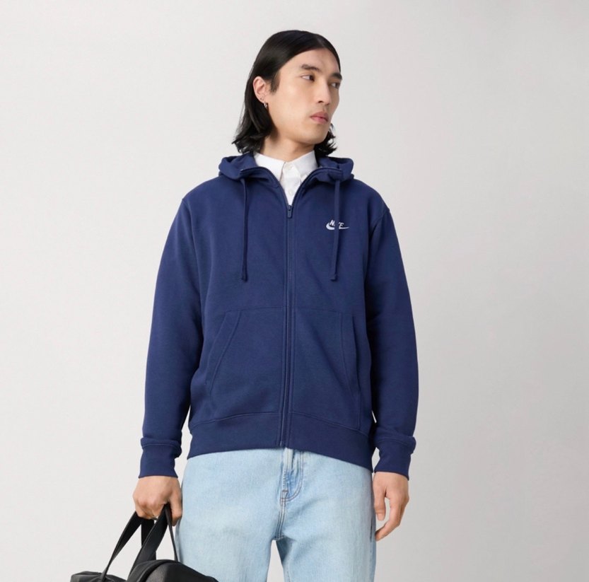 Nike Club Fleece Fermuarlı Hoodie - Görsel 2