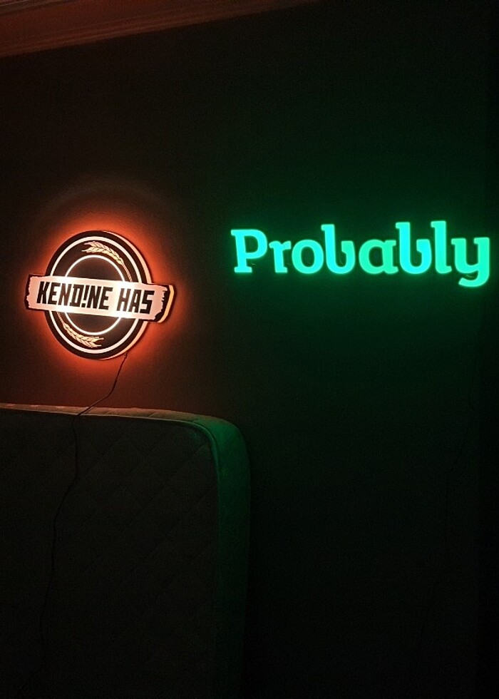 Işıklı tabela - ışıklı bar tabelası - probably promosyon ürünü - Görsel 2