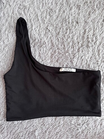 Tek kol siyah crop