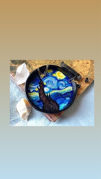 Van gogh küllük takı tabağı