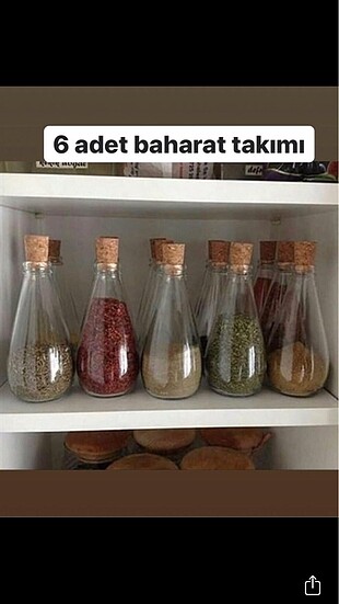 Zara Home 6 adet baharat takımı