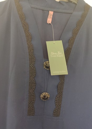 şifon abiye uzun tunik - Görsel 6