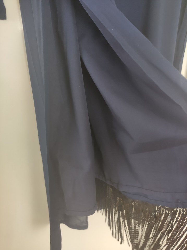 şifon abiye uzun tunik - Görsel 4