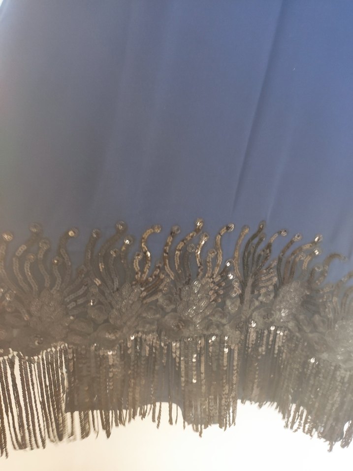 şifon abiye uzun tunik - Görsel 3