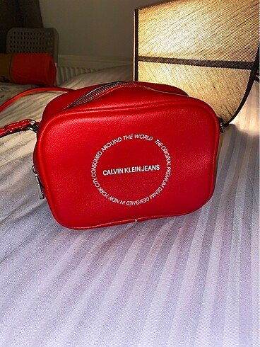 Calvin Klein Calvin Klein kirmizi deri canta