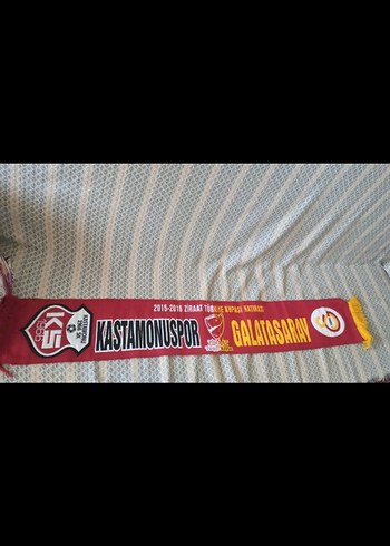 Bordo Gri Uzun Erkek Atkı - Galatasaray & Kastamonuspor