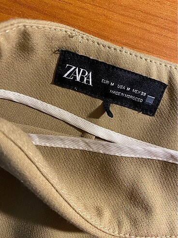 m Beden zara şort etek