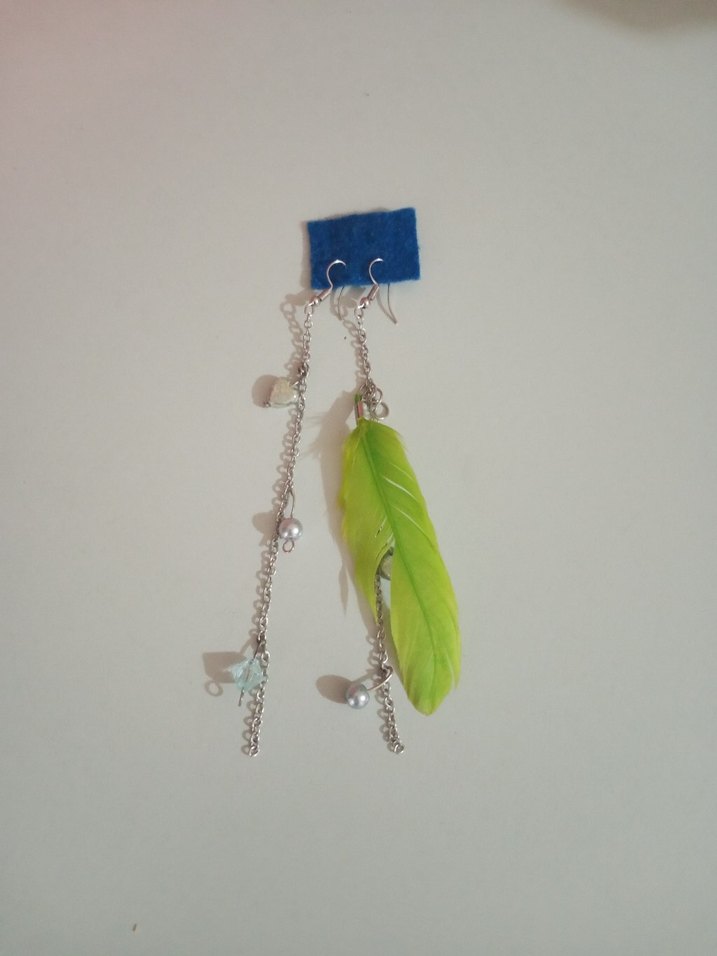 Yeşil Püsküllü Bohem Küpe - Görsel 5