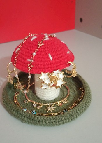 El Örgüsü Mantar Takı Standı - Görsel 8