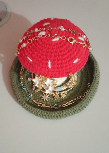 El Örgüsü Mantar Takı Standı - Görsel 6