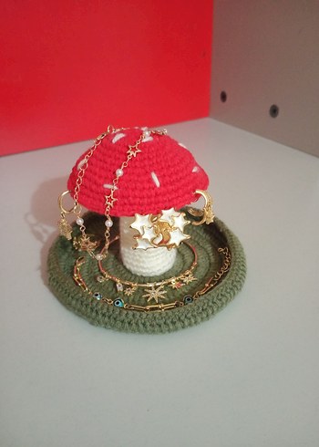 El Örgüsü Mantar Takı Standı - Görsel 5