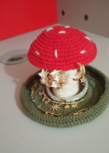 El Örgüsü Mantar Takı Standı - Görsel 2