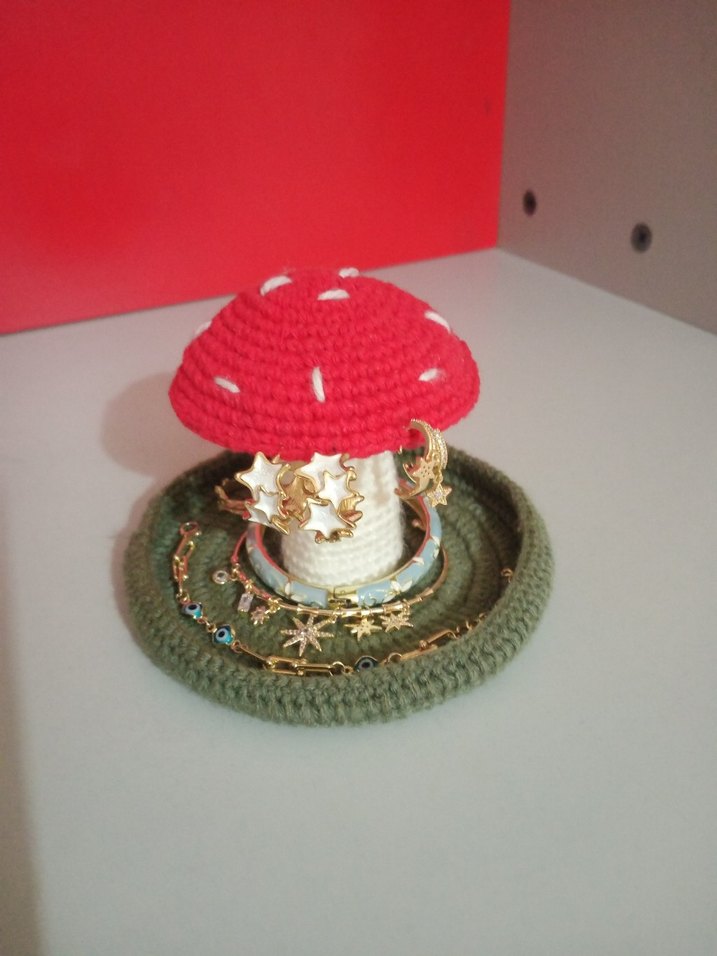 El Örgüsü Mantar Takı Standı - Görsel 3