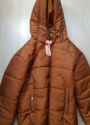 Etiketli Kahverengi 36 Beden Bigdart Şişme mont