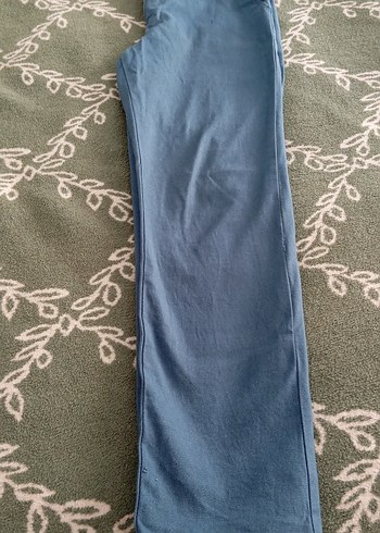 Gri Bol Kesim Midi Kot Pantolon