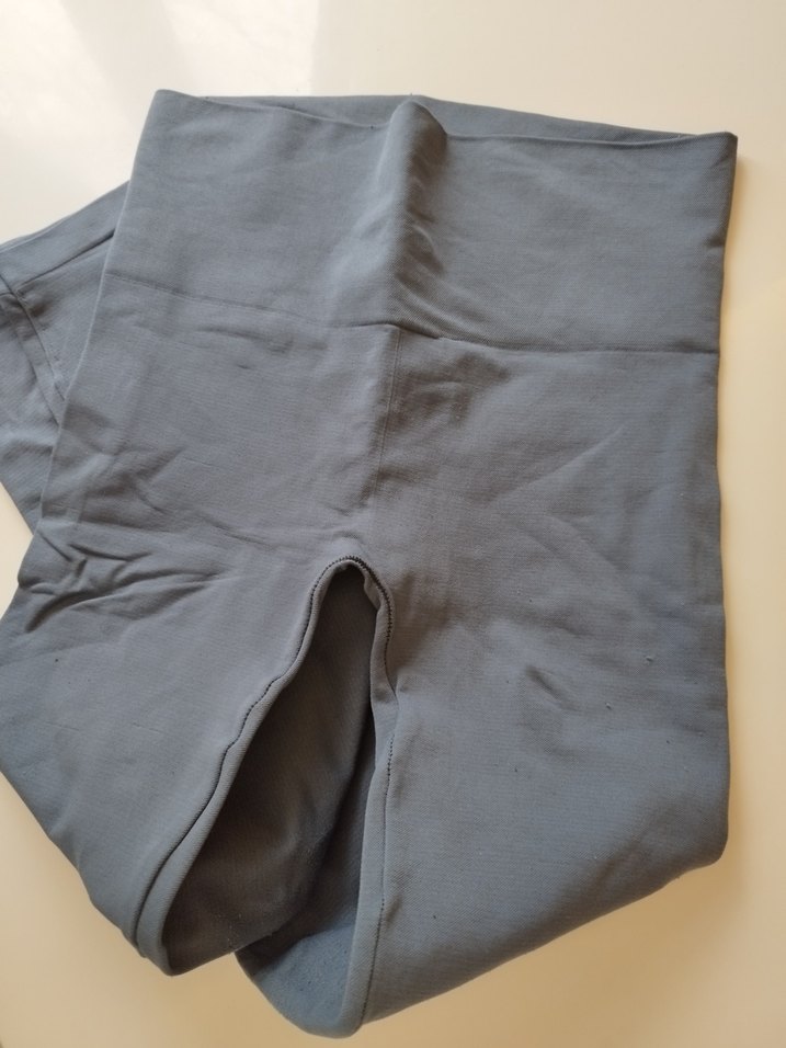 Gri Düz Keten Hamile Pantolonu - Görsel 2