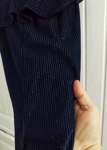 Lacivert abiye çocuk tulum simli 18.24 aylik - Görsel 3