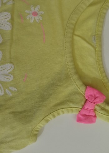 Kız Çocuk Sarı Askısız Tişört - Görsel 3