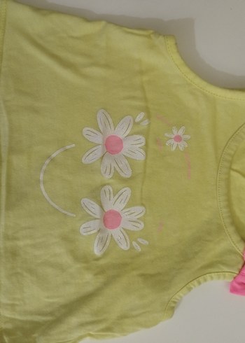 Kız Çocuk Sarı Askısız Tişört - Görsel 2