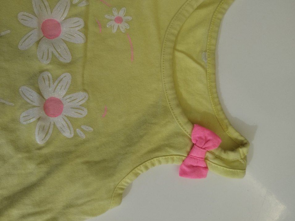 Kız Çocuk Sarı Askısız Tişört - Görsel 3