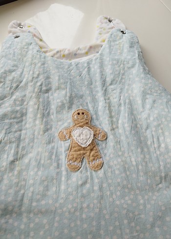 Nakışlı Mavi Bebek Uyku Tulumu 6.7 ay - Görsel 3