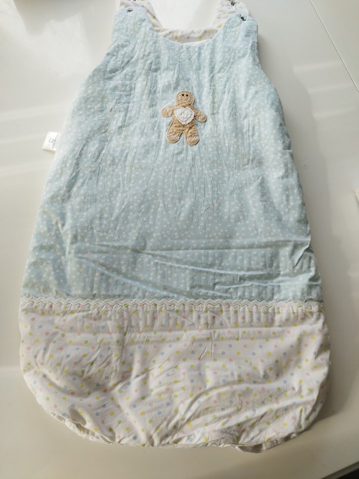 Nakışlı Mavi Bebek Uyku Tulumu 6.7 ay - Görsel 2