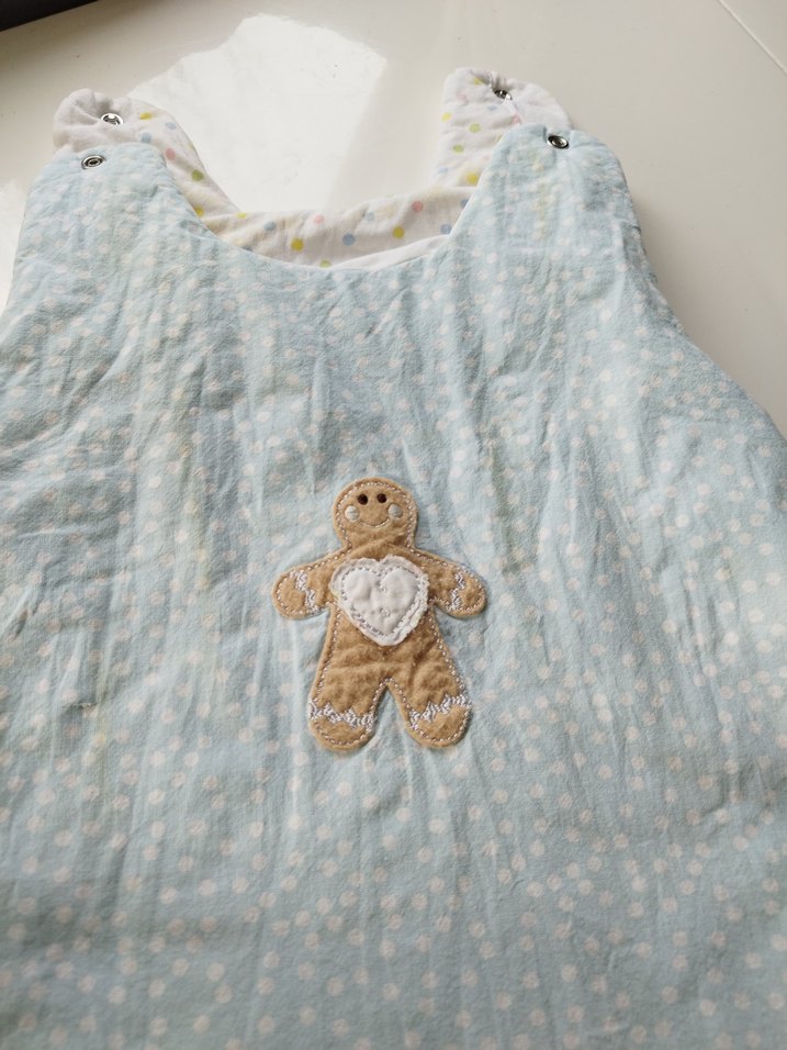 Nakışlı Mavi Bebek Uyku Tulumu 6.7 ay - Görsel 3