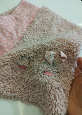 Nakışlı Pembe Çocuk atkısı uzun - Görsel 2